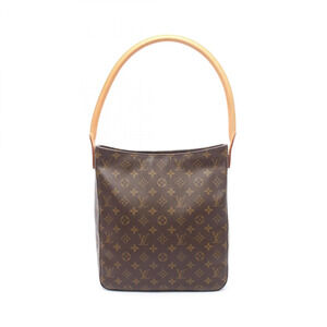 LOUIS VUITTON Brown Monogram Leather Looping GM Shoulder Bag